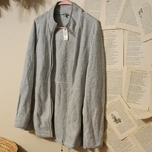 NWT Talbots Large Gray Jacket